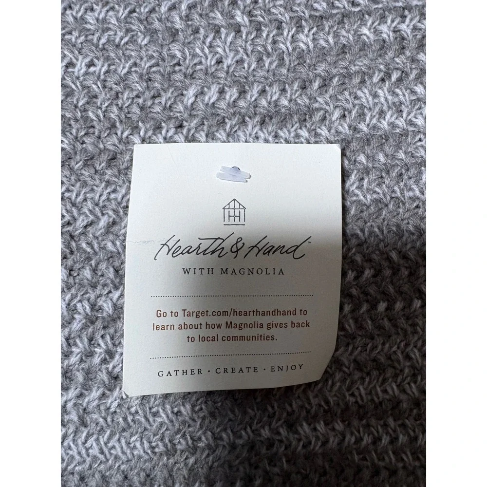 Hearth & Hand with Magnolia Dog Sweater XL Grey Red Marled Knit Pet Clothes